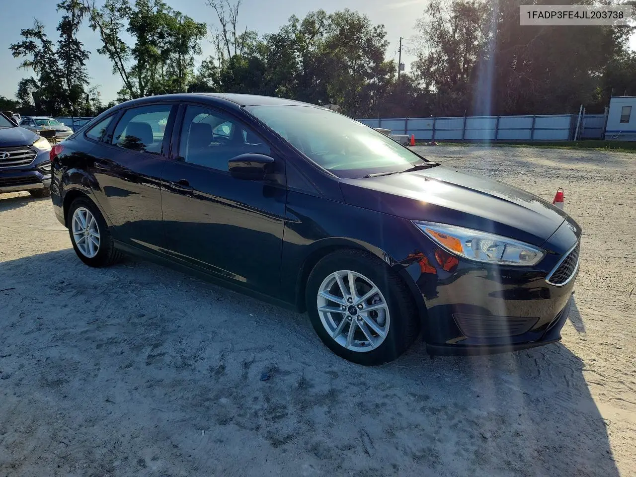 2018 Ford Focus Se VIN: 1FADP3FE4JL203738 Lot: 62079346