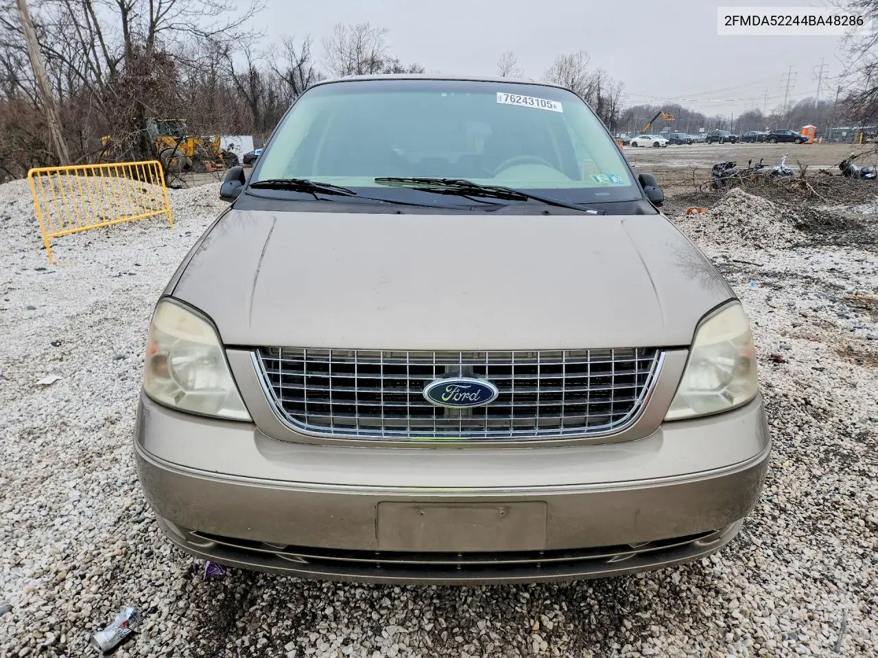 2004 Ford Freestar VIN: 2FMDA52244BA48286 Lot: 76243105
