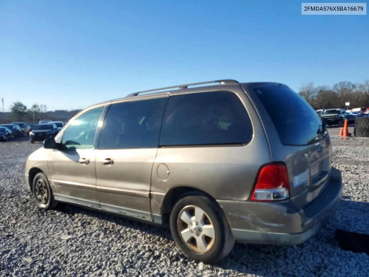 2005 Ford Freestar Ses VIN: 2FMDA576X5BA16679 Lot: 74016455