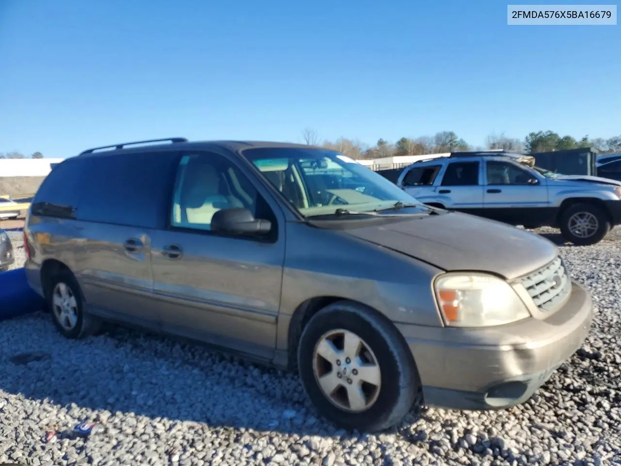 2005 Ford Freestar Ses VIN: 2FMDA576X5BA16679 Lot: 74016455