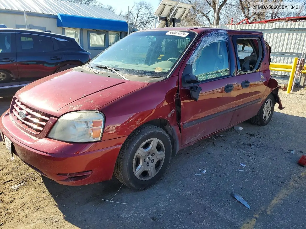 2005 Ford Freestar VIN: 2FMDA50605BA18421 Lot: 98967835