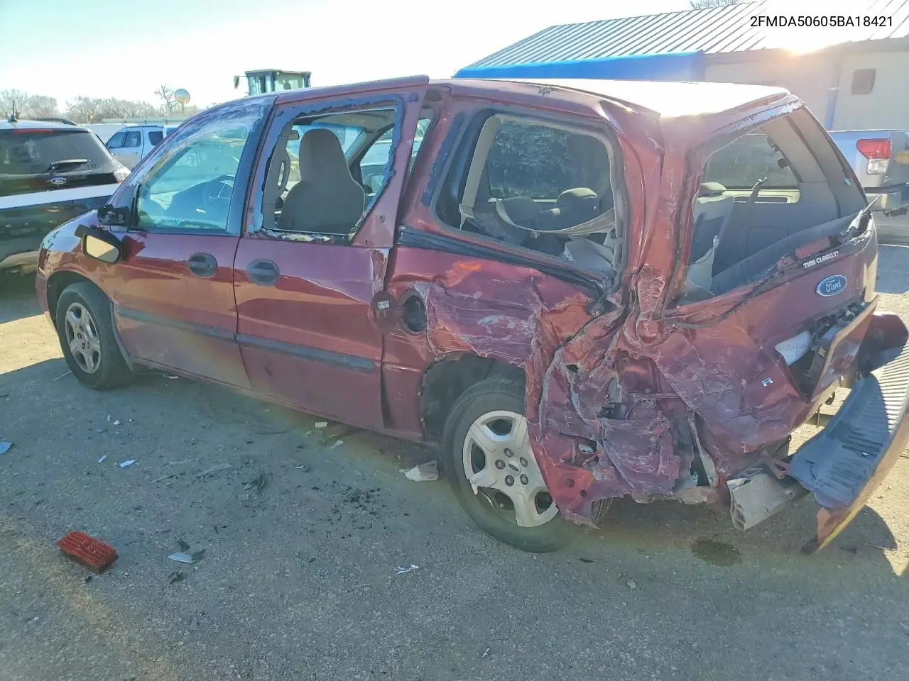 2005 Ford Freestar VIN: 2FMDA50605BA18421 Lot: 98967835