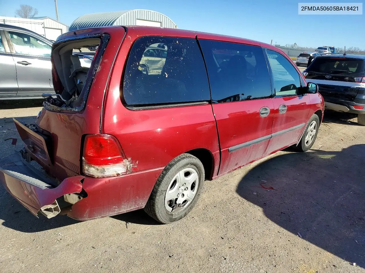 2005 Ford Freestar VIN: 2FMDA50605BA18421 Lot: 98967835