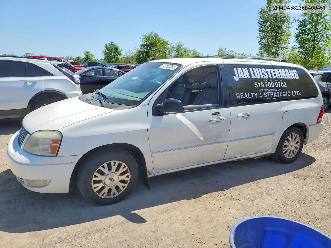 2006 Ford Freestar Limited VIN: 2FMDA58236BA00451 Lot: 55159866