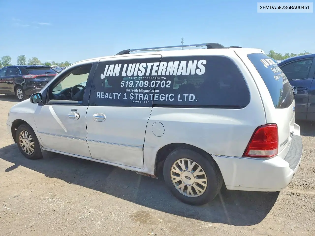 2006 Ford Freestar Limited VIN: 2FMDA58236BA00451 Lot: 55159866