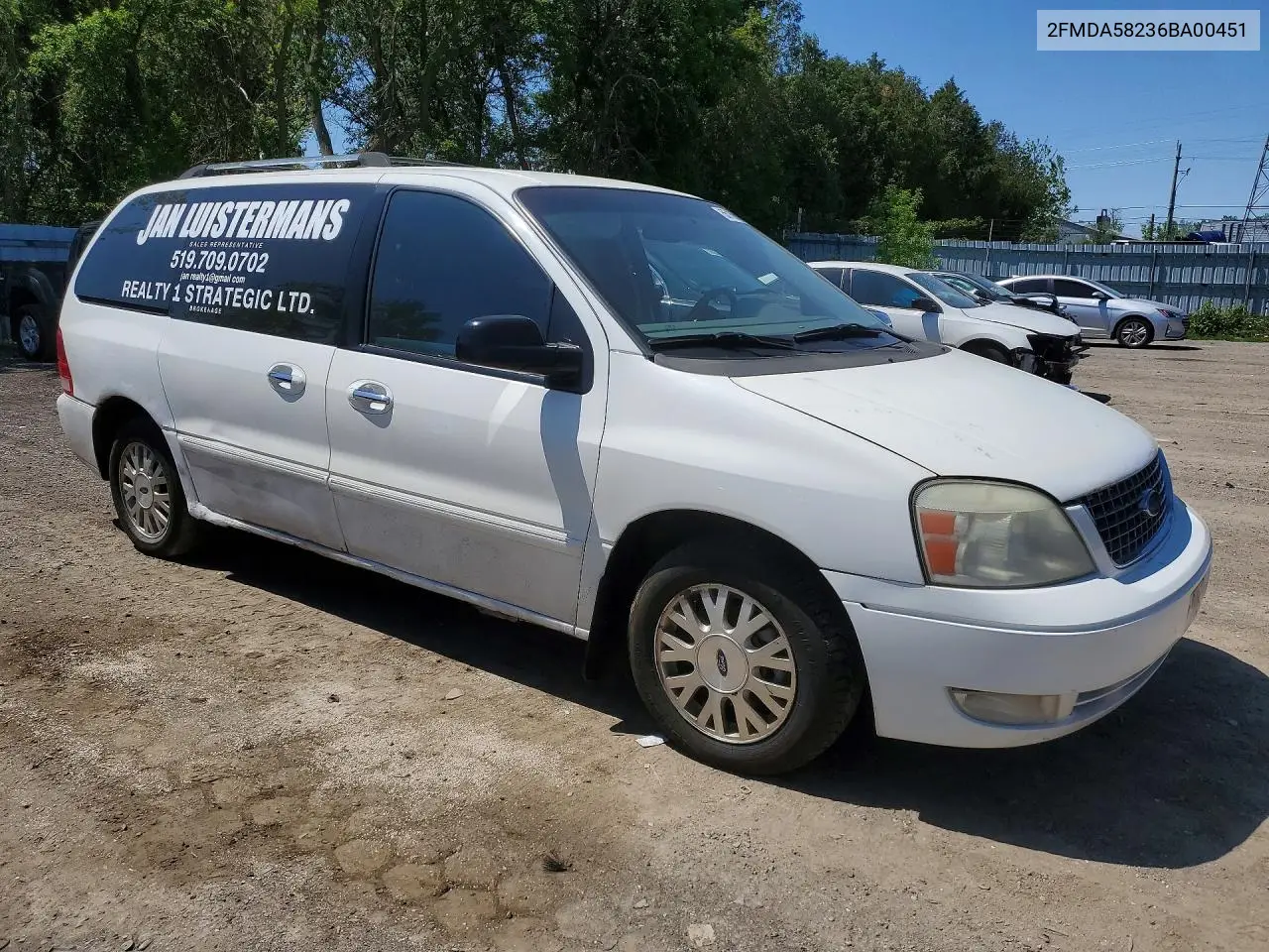 2006 Ford Freestar Limited VIN: 2FMDA58236BA00451 Lot: 55159866