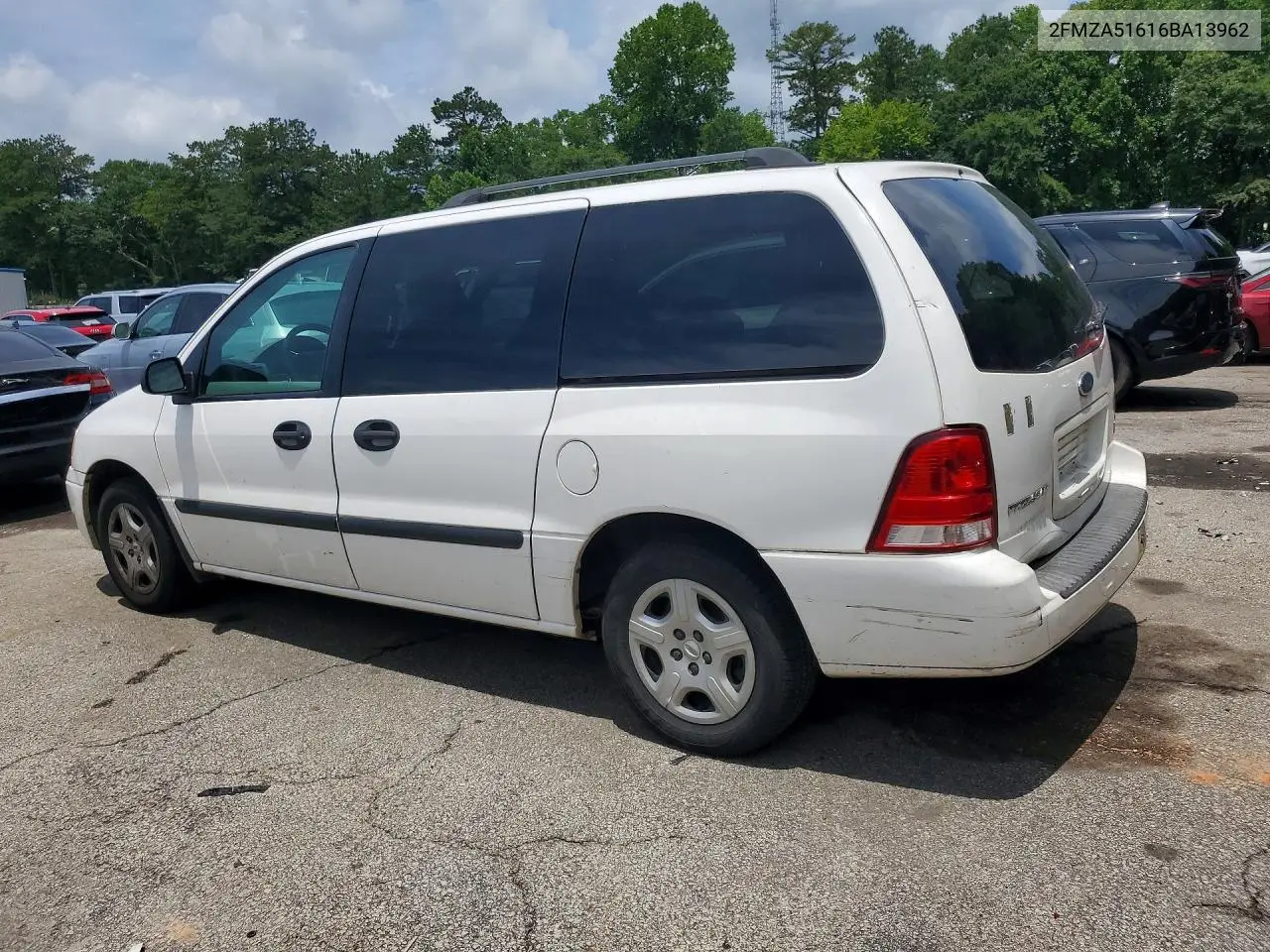 2006 Ford Freestar Se VIN: 2FMZA51616BA13962 Lot: 57783236