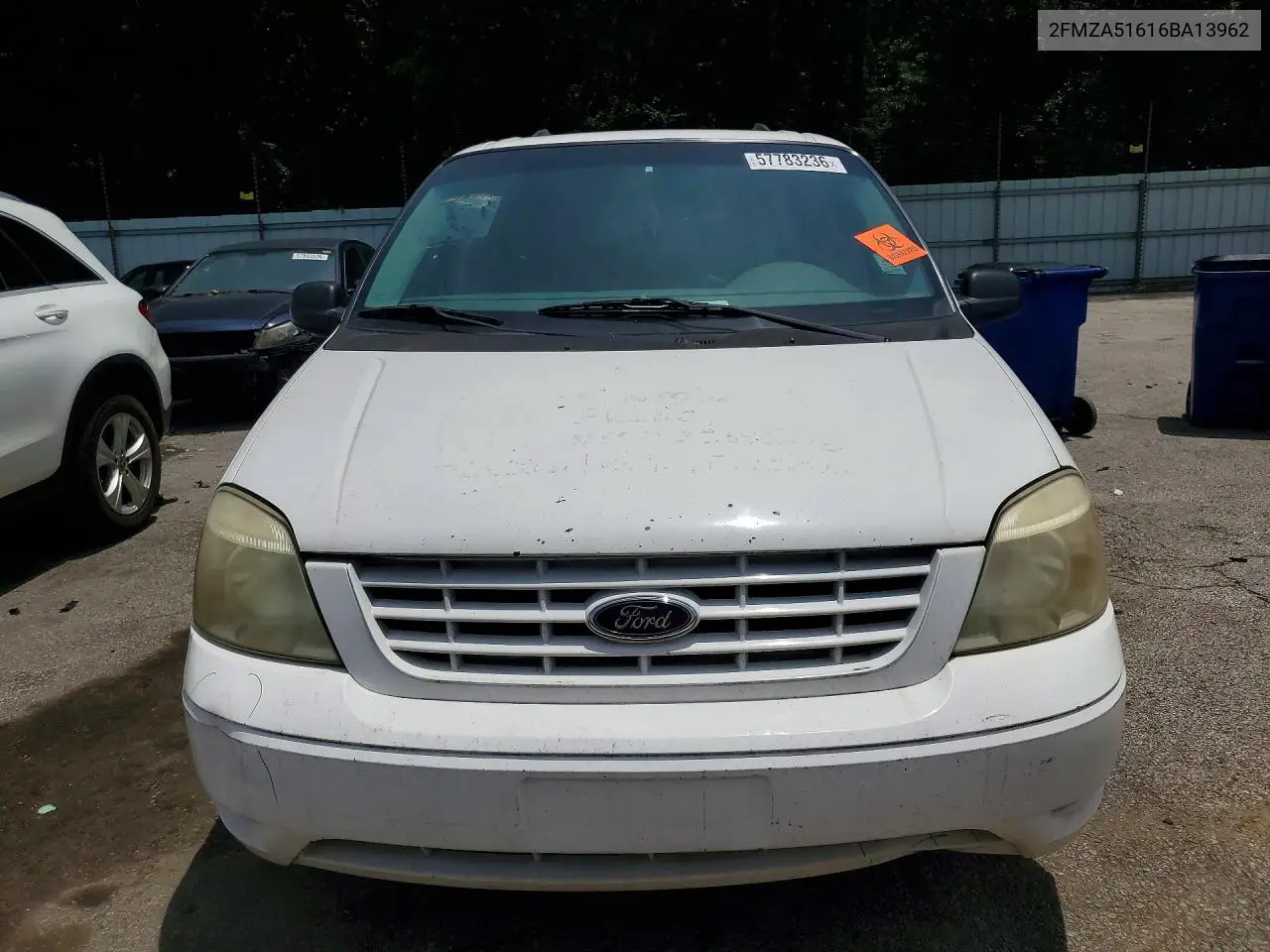 2006 Ford Freestar Se VIN: 2FMZA51616BA13962 Lot: 57783236