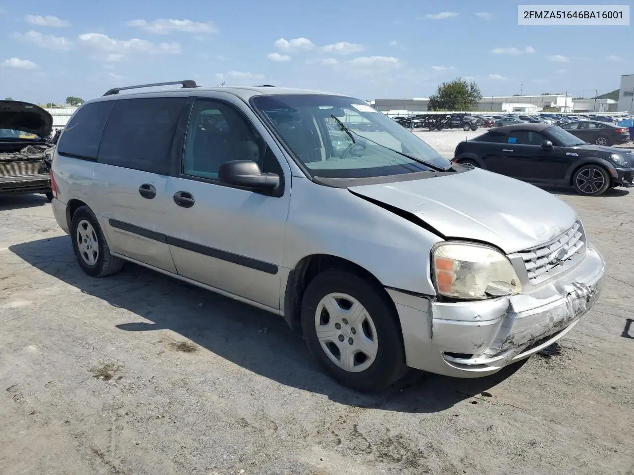 2006 Ford Freestar Se VIN: 2FMZA51646BA16001 Lot: 77929215