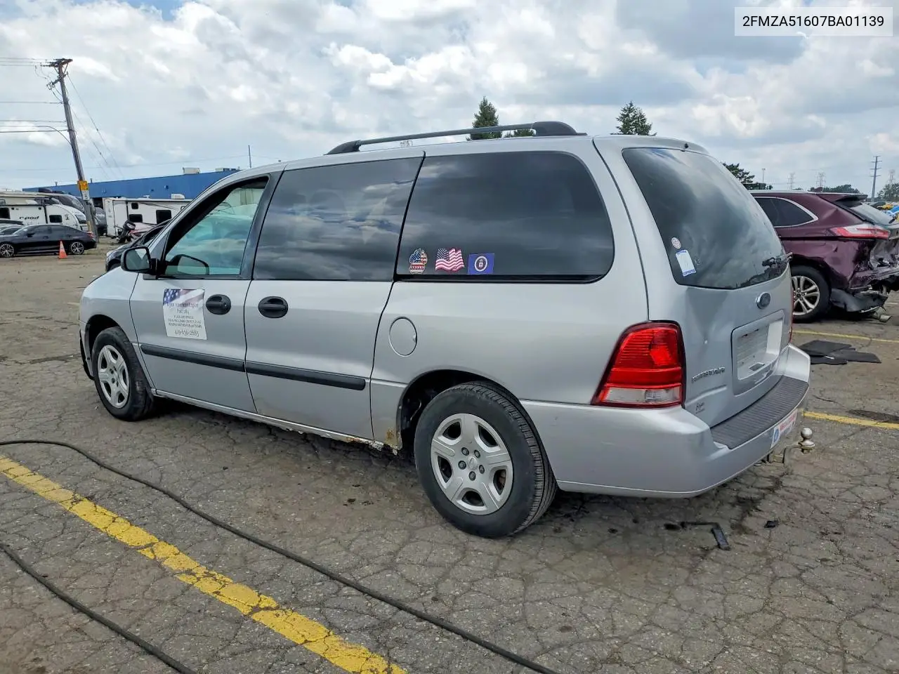 2007 Ford Freestar Se VIN: 2FMZA51607BA01139 Lot: 58613236