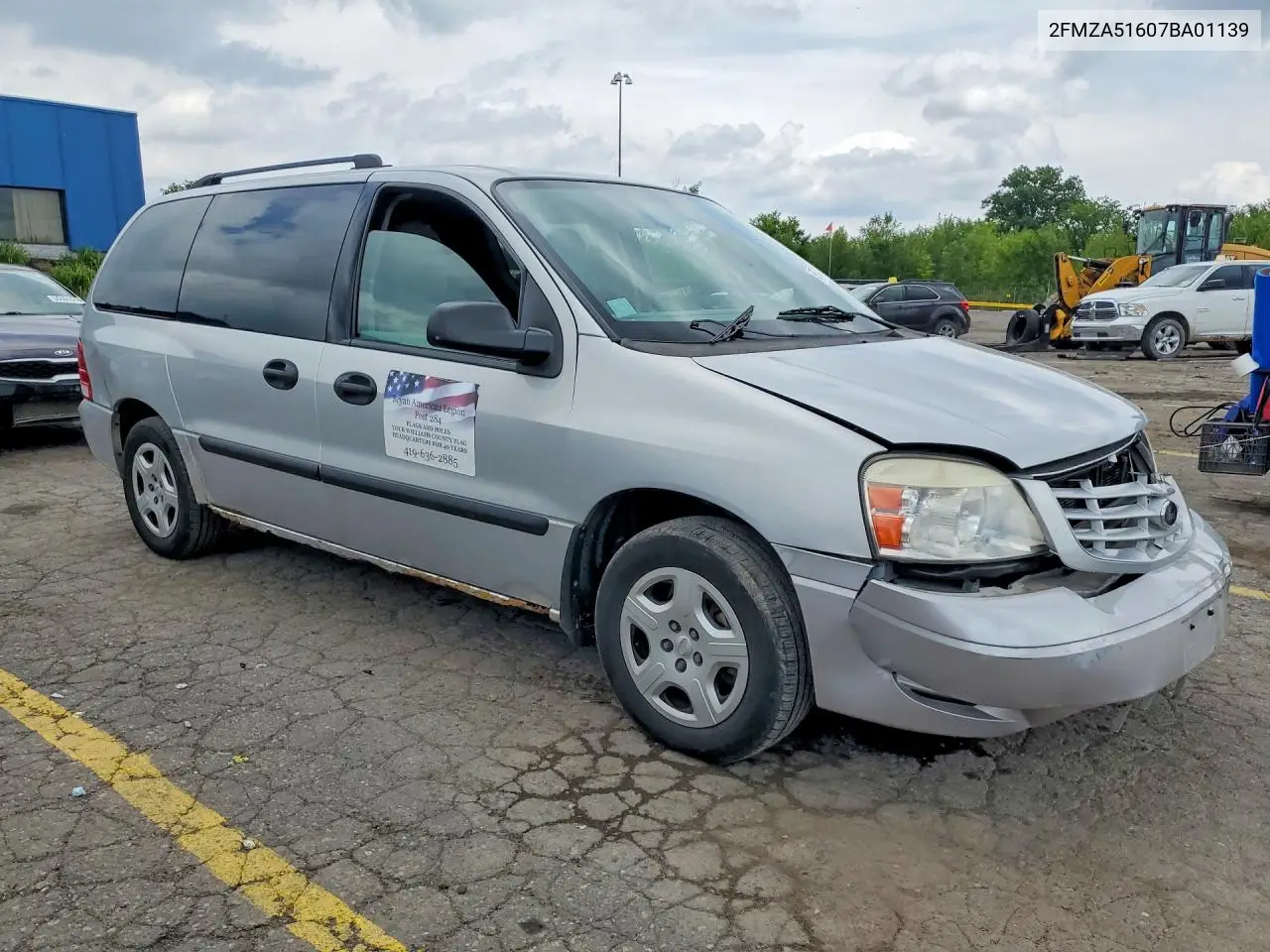 2007 Ford Freestar Se VIN: 2FMZA51607BA01139 Lot: 58613236