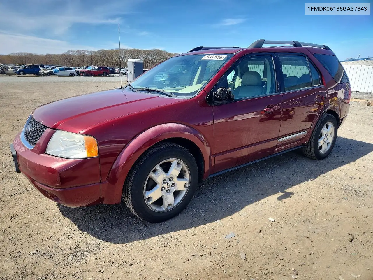 2006 Ford Freestyle Limited VIN: 1FMDK06136GA37843 Lot: 51419786
