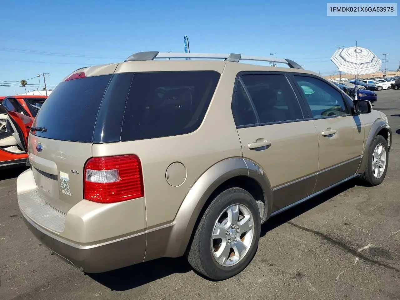 2006 Ford Freestyle Sel VIN: 1FMDK021X6GA53978 Lot: 57059566