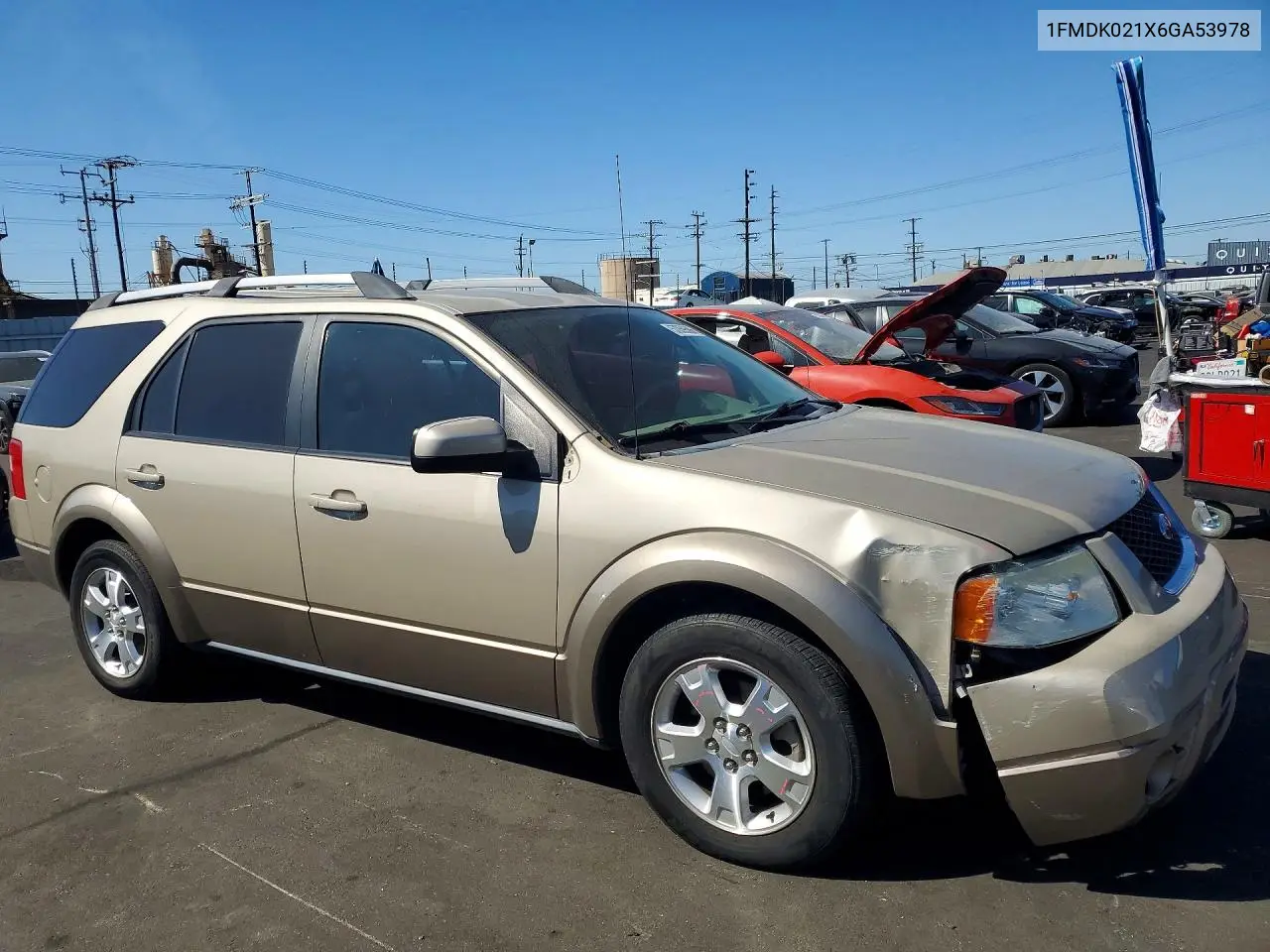2006 Ford Freestyle Sel VIN: 1FMDK021X6GA53978 Lot: 57059566