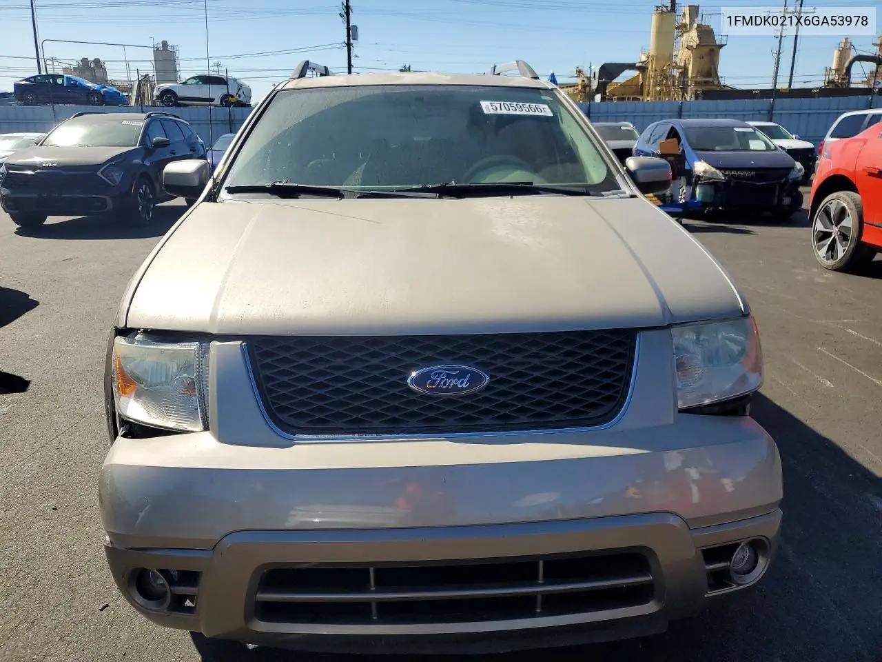 2006 Ford Freestyle Sel VIN: 1FMDK021X6GA53978 Lot: 57059566