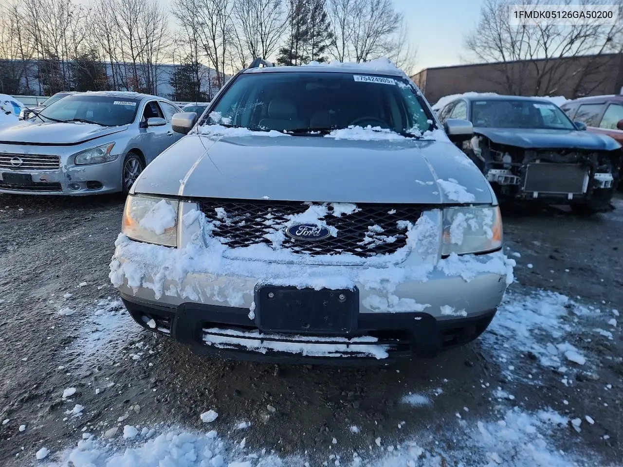 2006 Ford Freestyle Sel VIN: 1FMDK05126GA50200 Lot: 75424905