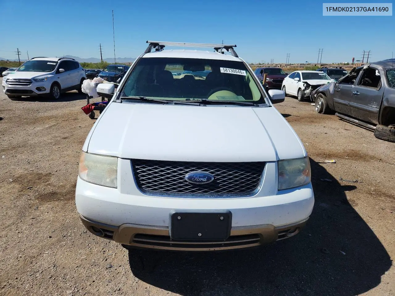 2007 Ford Freestyle Limited VIN: 1FMDK02137GA41690 Lot: 58130046