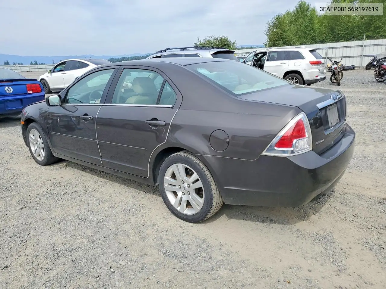 2006 Ford Fusion Sel VIN: 3FAFP08156R197619 Lot: 61799376