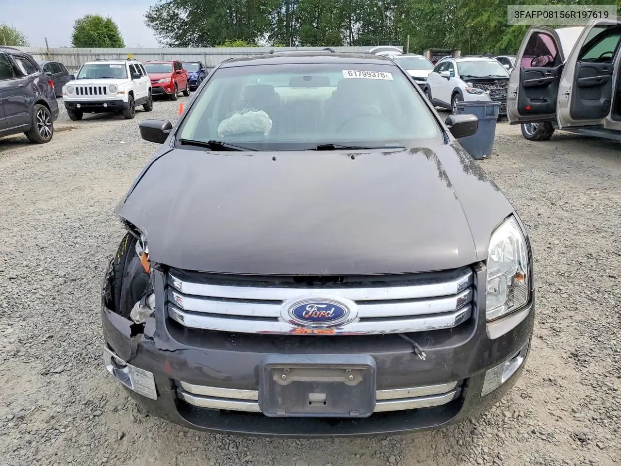 2006 Ford Fusion Sel VIN: 3FAFP08156R197619 Lot: 61799376