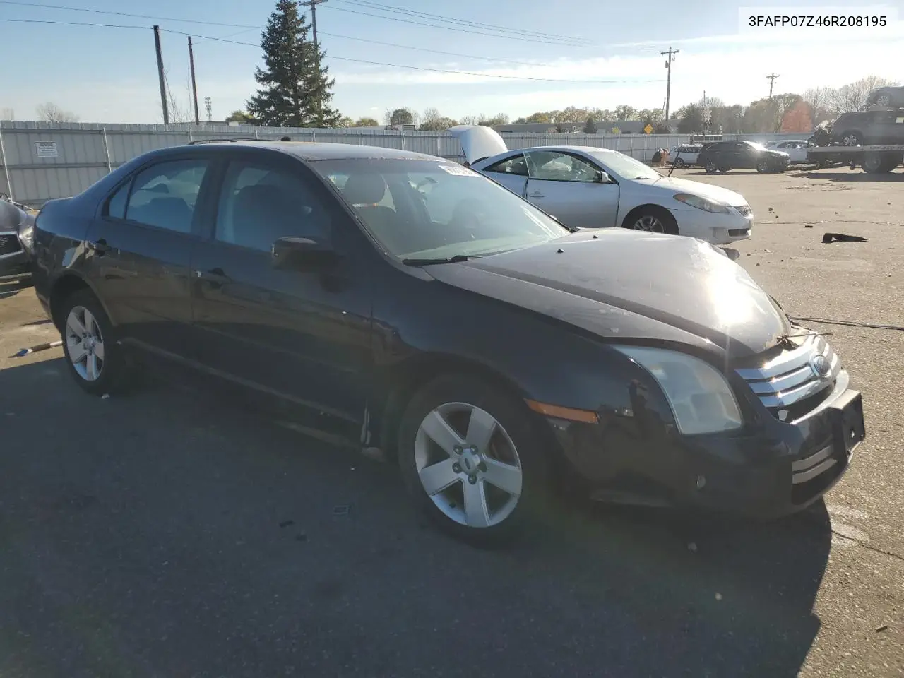 3FAFP07Z46R208195 2006 Ford Fusion Se