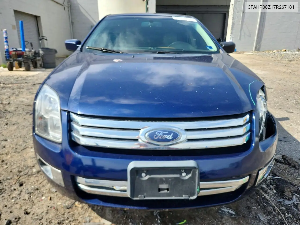 2007 Ford Fusion Sel VIN: 3FAHP08Z17R267181 Lot: 61664216
