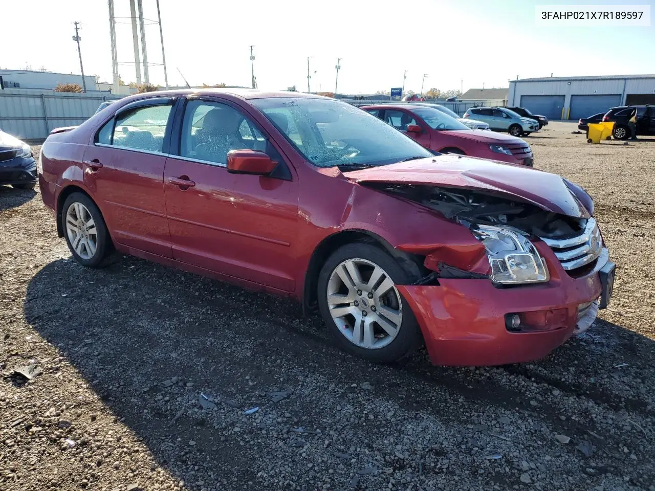 3FAHP021X7R189597 2007 Ford Fusion Sel