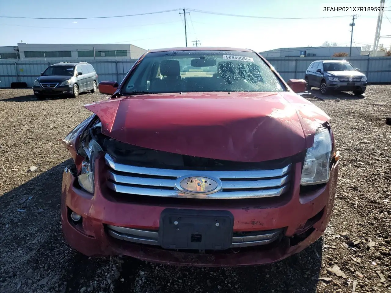 3FAHP021X7R189597 2007 Ford Fusion Sel
