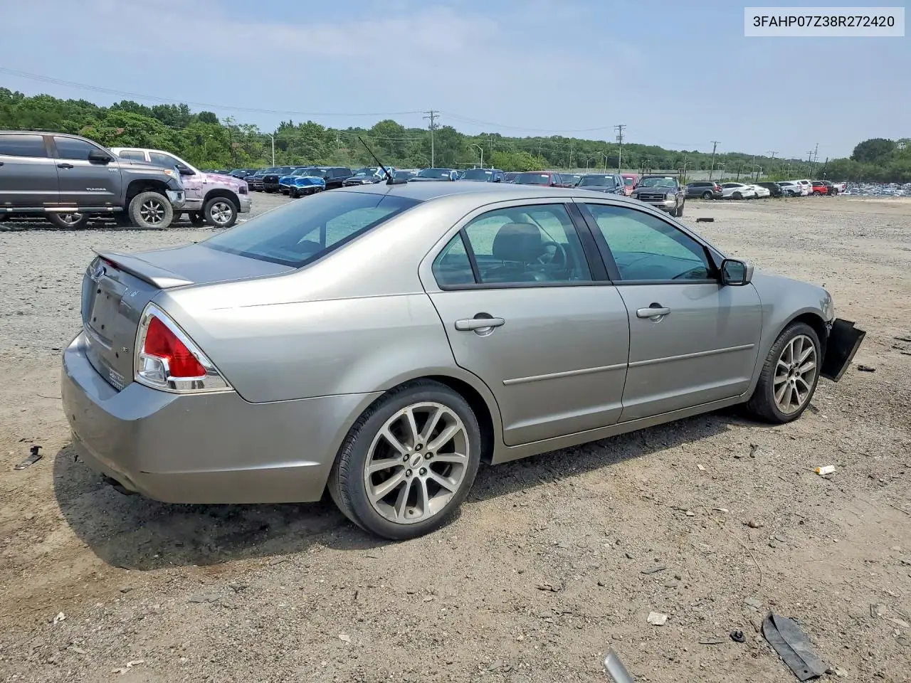 2008 Ford Fusion Se VIN: 3FAHP07Z38R272420 Lot: 61514756