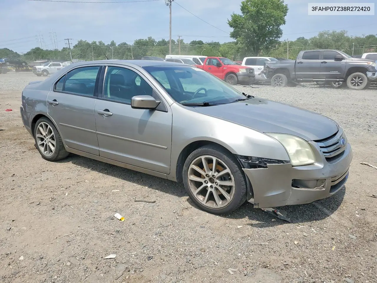 2008 Ford Fusion Se VIN: 3FAHP07Z38R272420 Lot: 61514756