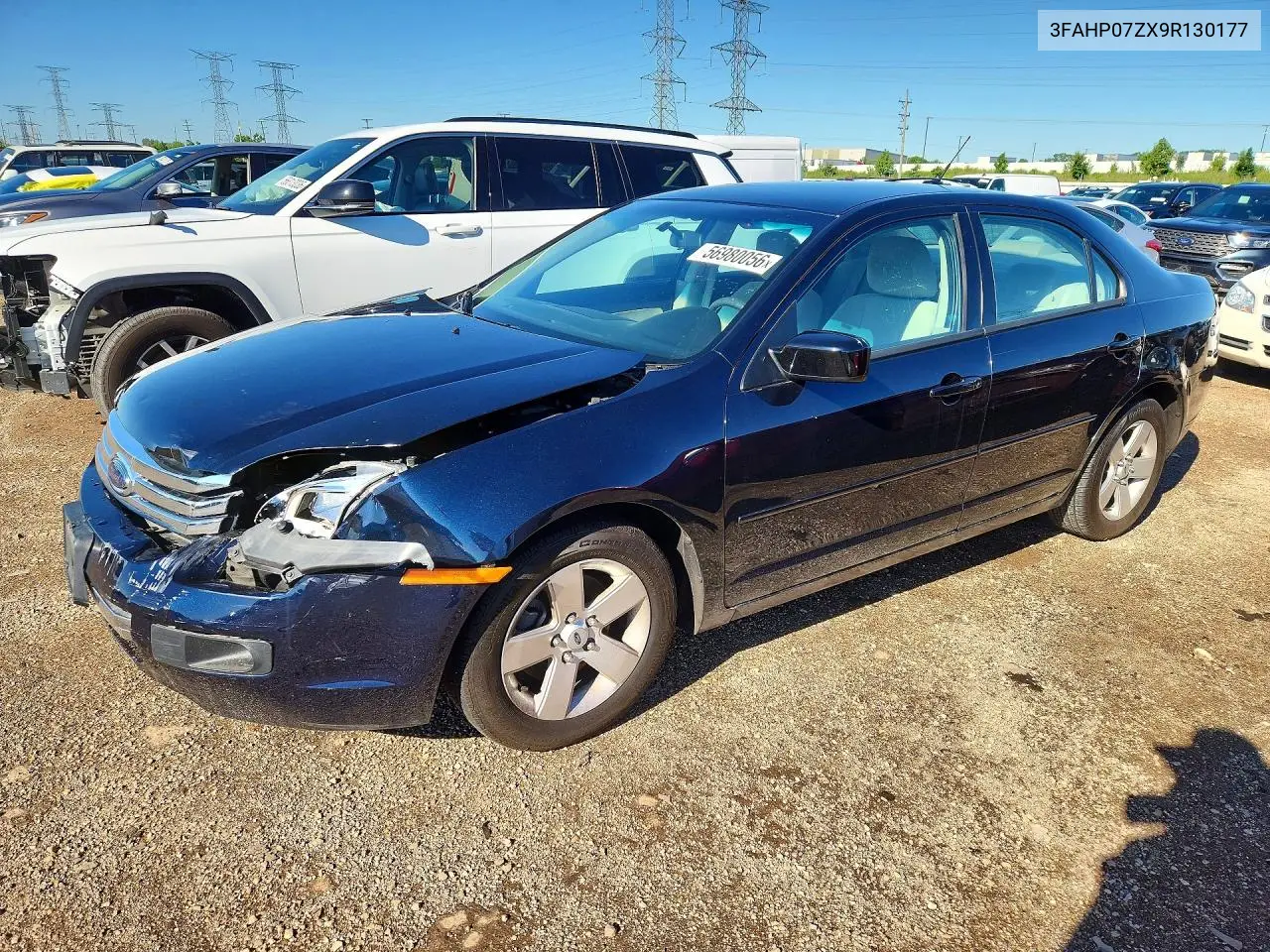 2009 Ford Fusion Se VIN: 3FAHP07ZX9R130177 Lot: 56980056