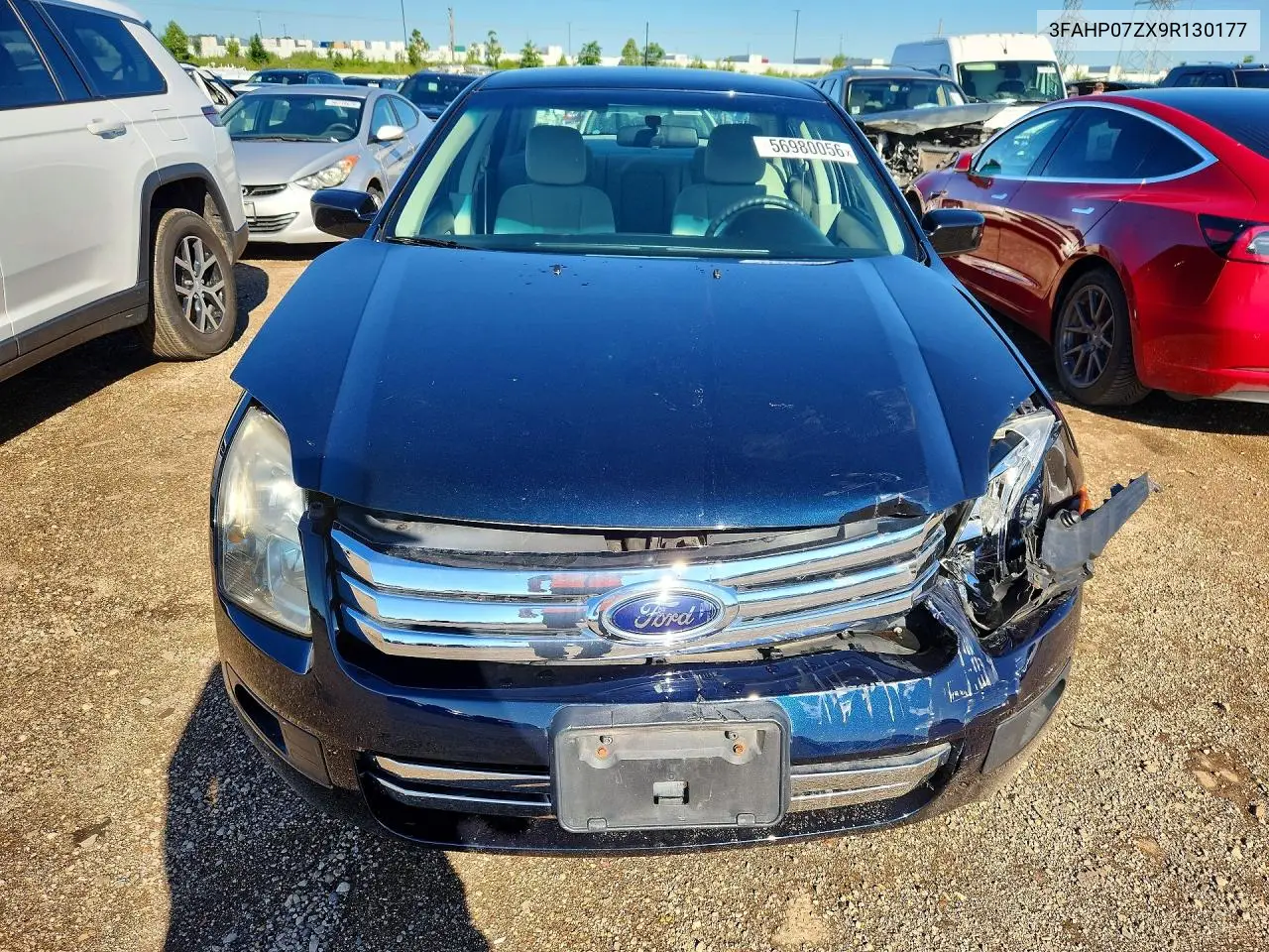 2009 Ford Fusion Se VIN: 3FAHP07ZX9R130177 Lot: 56980056