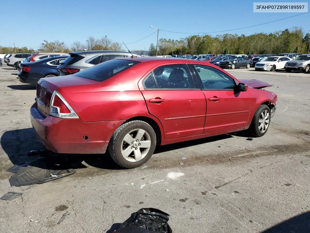 3FAHP07Z89R189597 2009 Ford Fusion Se