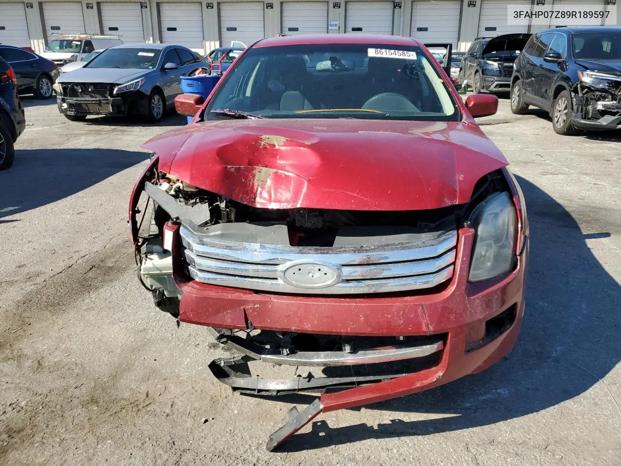 3FAHP07Z89R189597 2009 Ford Fusion Se