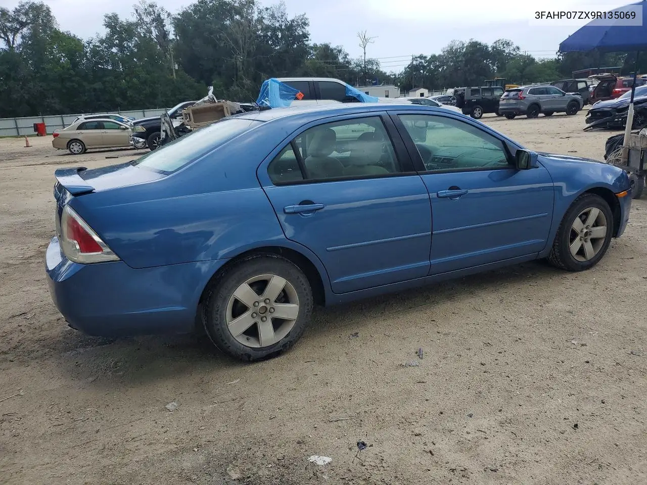 2009 Ford Fusion Se VIN: 3FAHP07ZX9R135069 Lot: 61221046