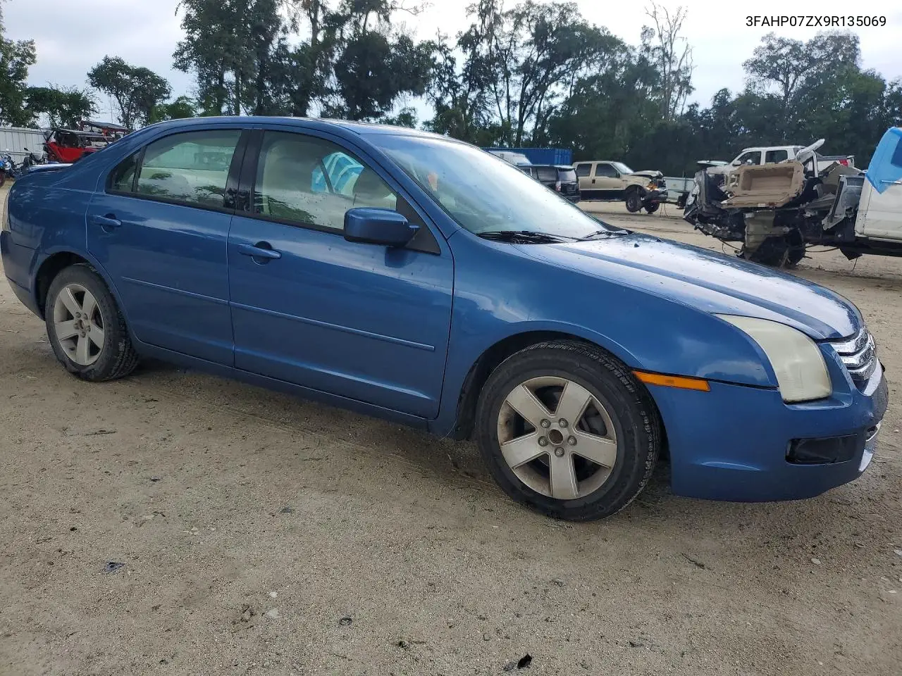 2009 Ford Fusion Se VIN: 3FAHP07ZX9R135069 Lot: 61221046