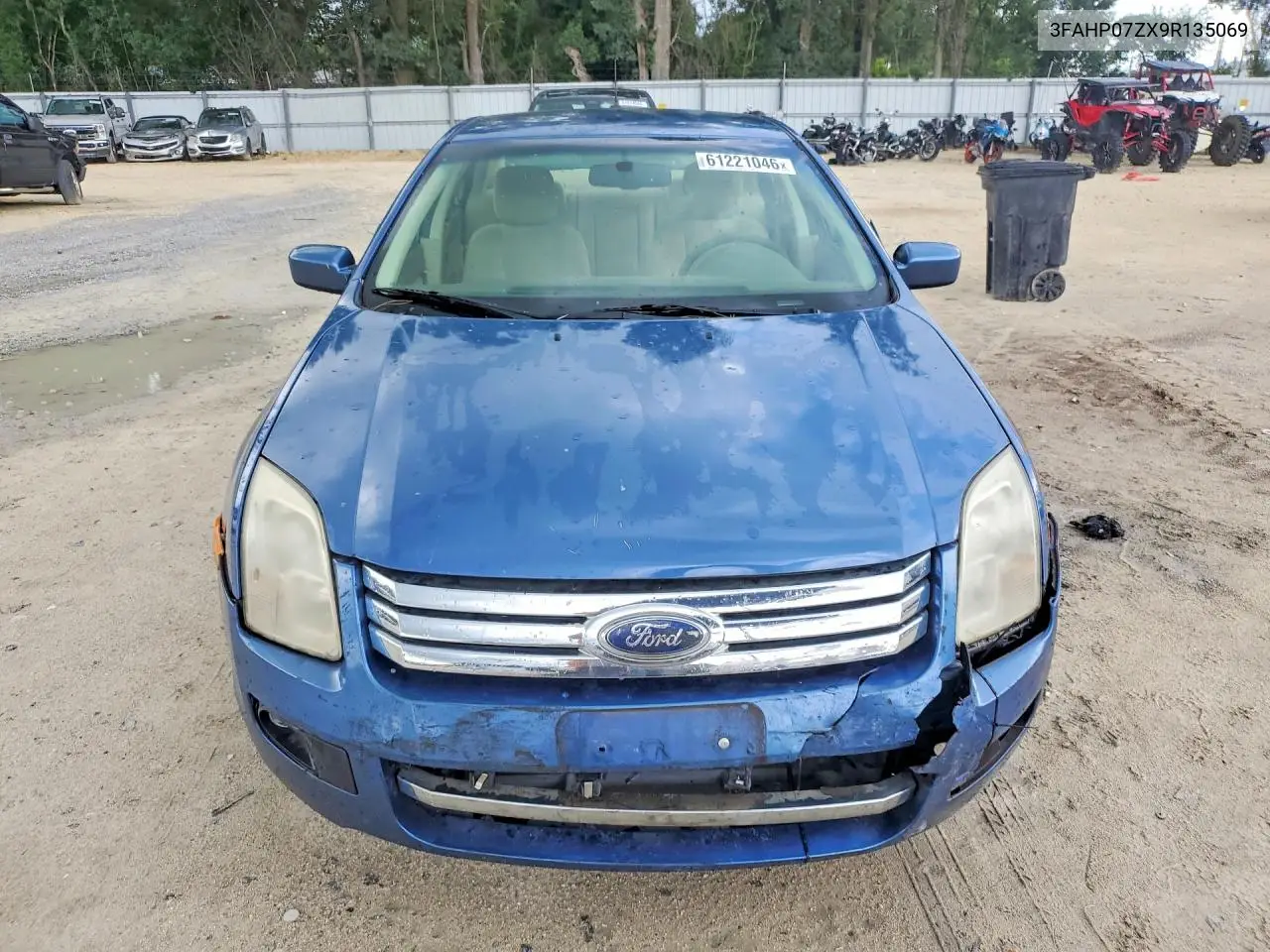 2009 Ford Fusion Se VIN: 3FAHP07ZX9R135069 Lot: 61221046