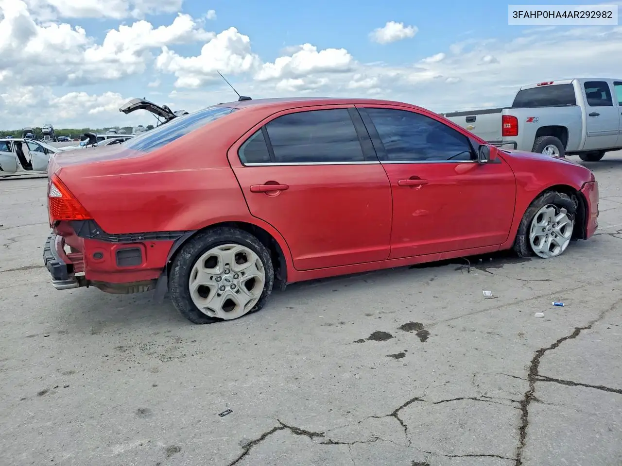2010 Ford Fusion Se VIN: 3FAHP0HA4AR292982 Lot: 60661716