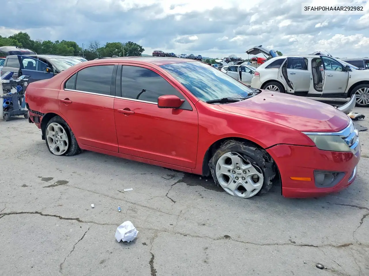 2010 Ford Fusion Se VIN: 3FAHP0HA4AR292982 Lot: 60661716