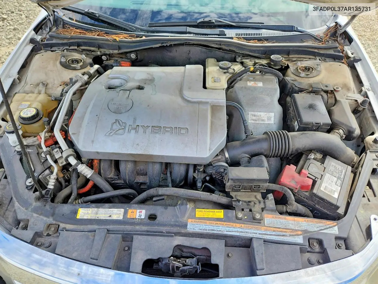 2010 Ford Fusion Hybrid VIN: 3FADP0L37AR135731 Lot: 61792706