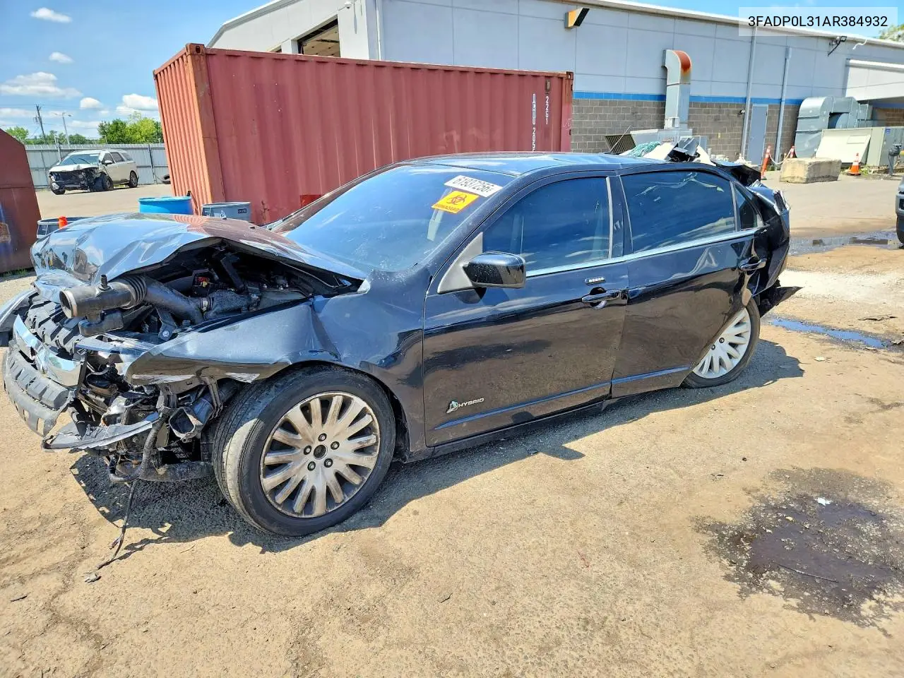 2010 Ford Fusion Hybrid VIN: 3FADP0L31AR384932 Lot: 61937256