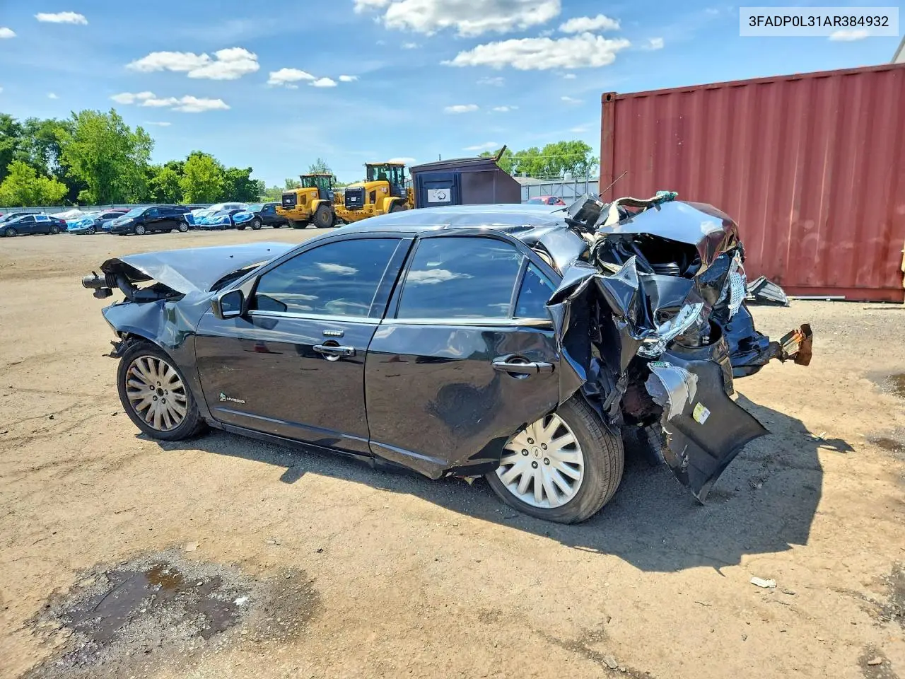 2010 Ford Fusion Hybrid VIN: 3FADP0L31AR384932 Lot: 61937256