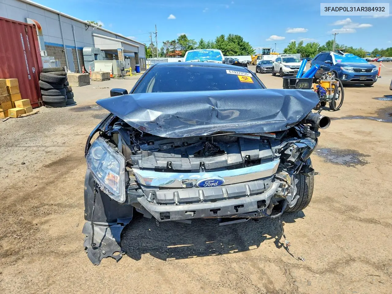 2010 Ford Fusion Hybrid VIN: 3FADP0L31AR384932 Lot: 61937256