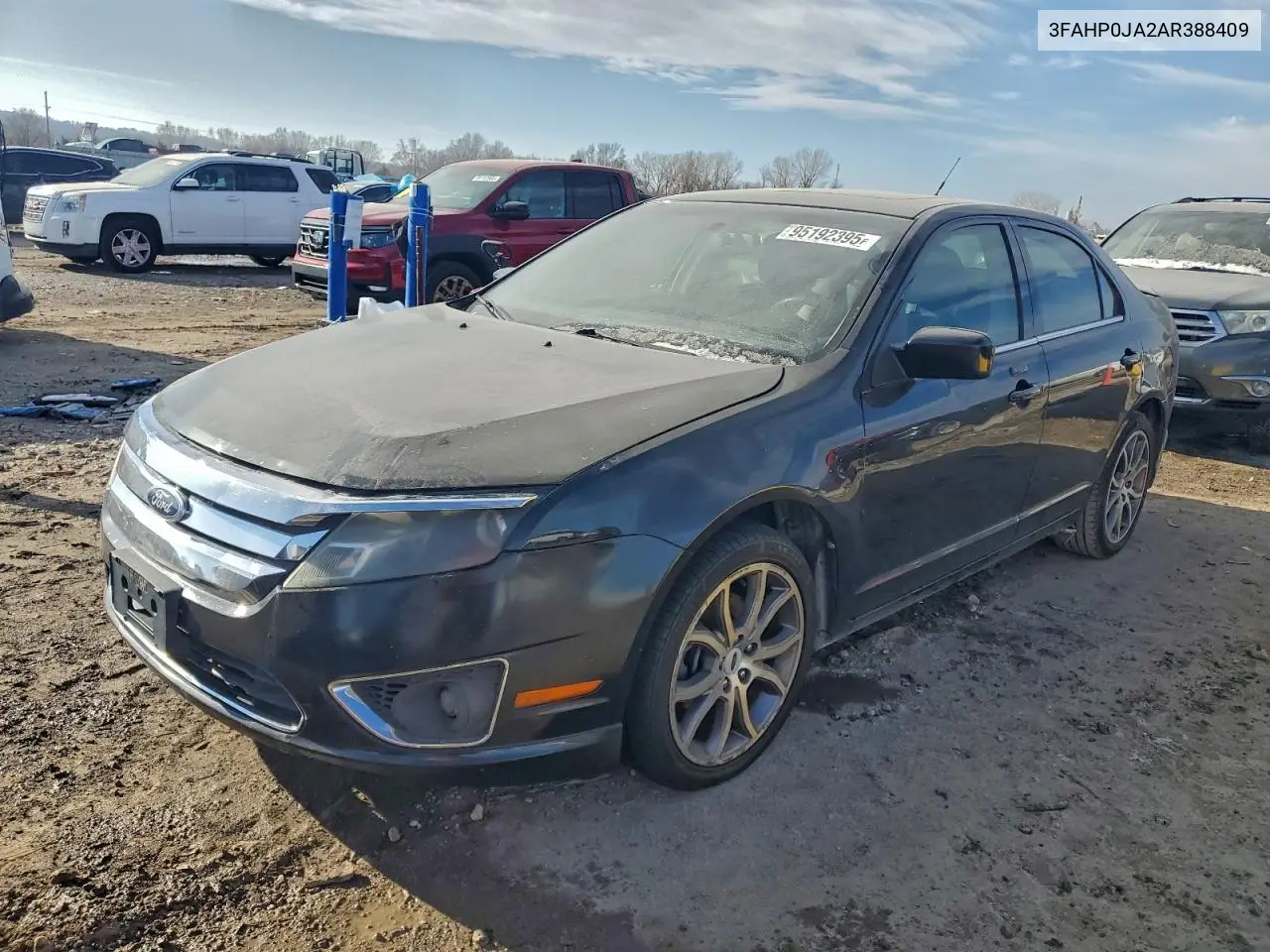 3FAHP0JA2AR388409 2010 Ford Fusion Sel