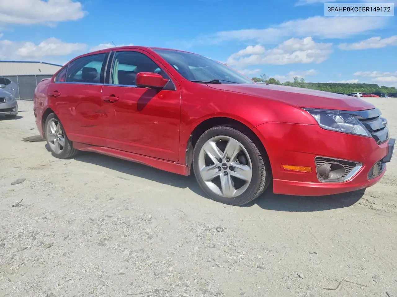 3FAHP0KC6BR149172 2011 Ford Fusion Sport