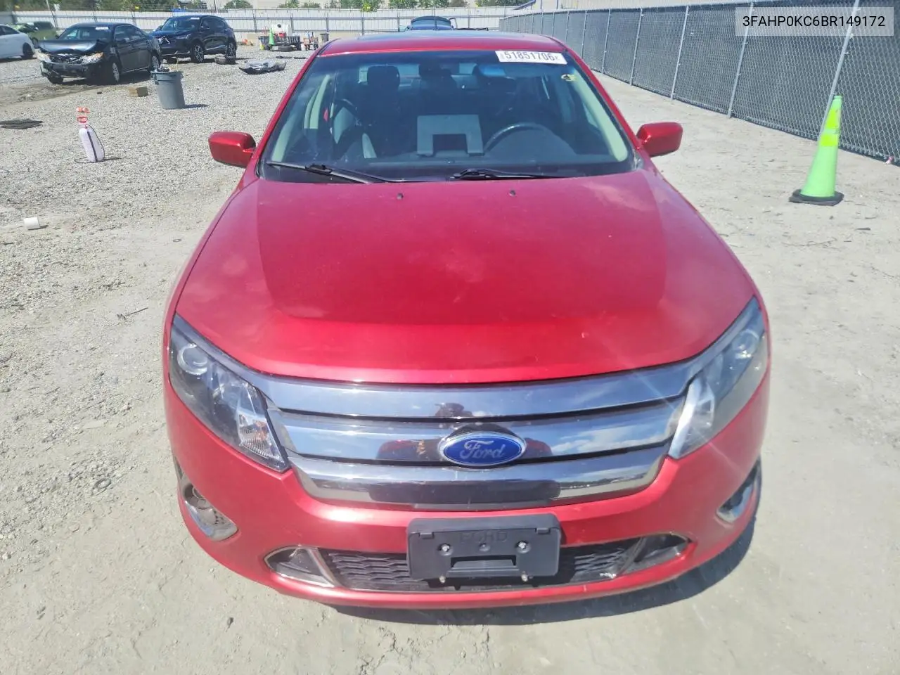 3FAHP0KC6BR149172 2011 Ford Fusion Sport