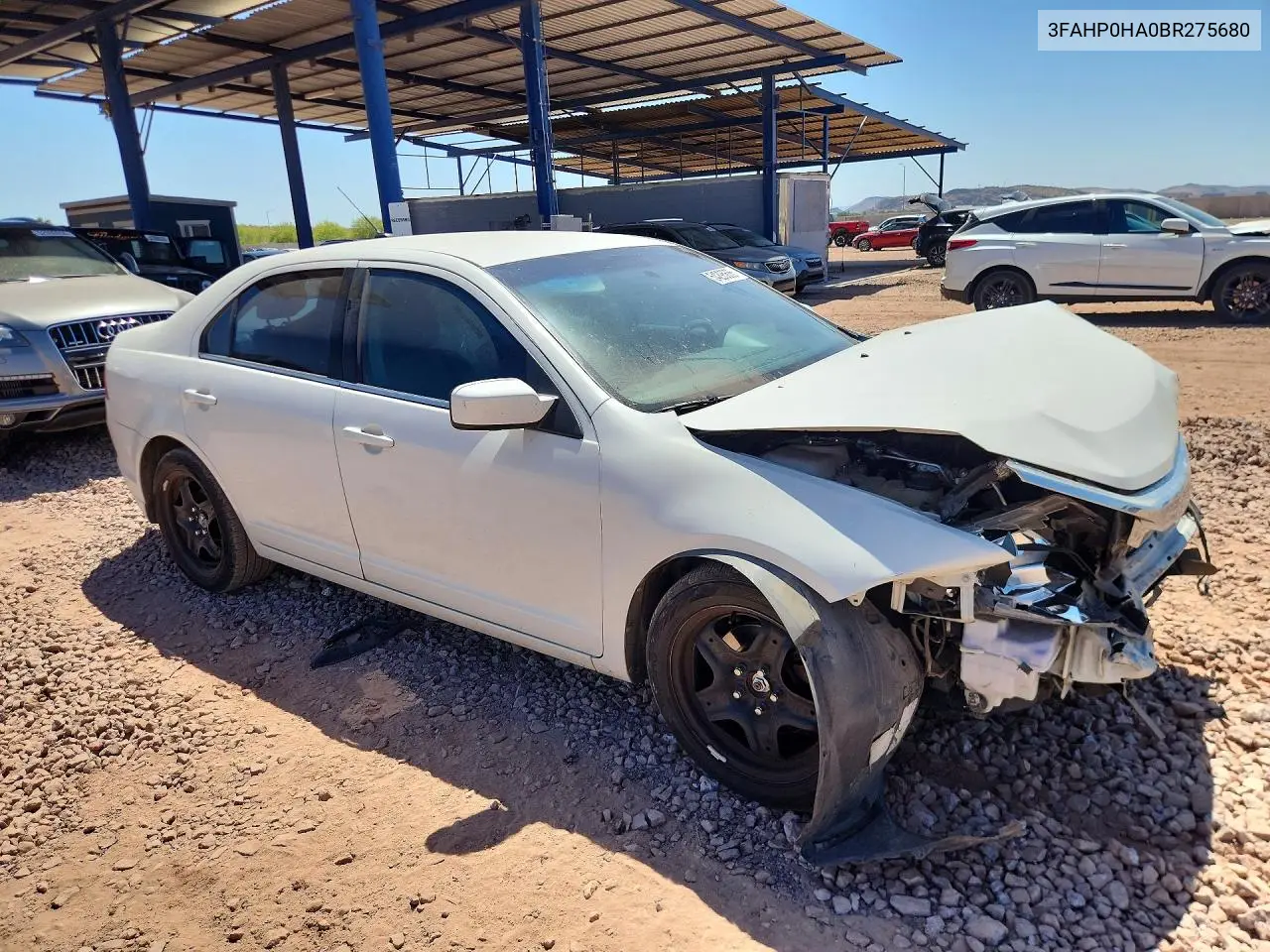2011 Ford Fusion Se VIN: 3FAHP0HA0BR275680 Lot: 54295636