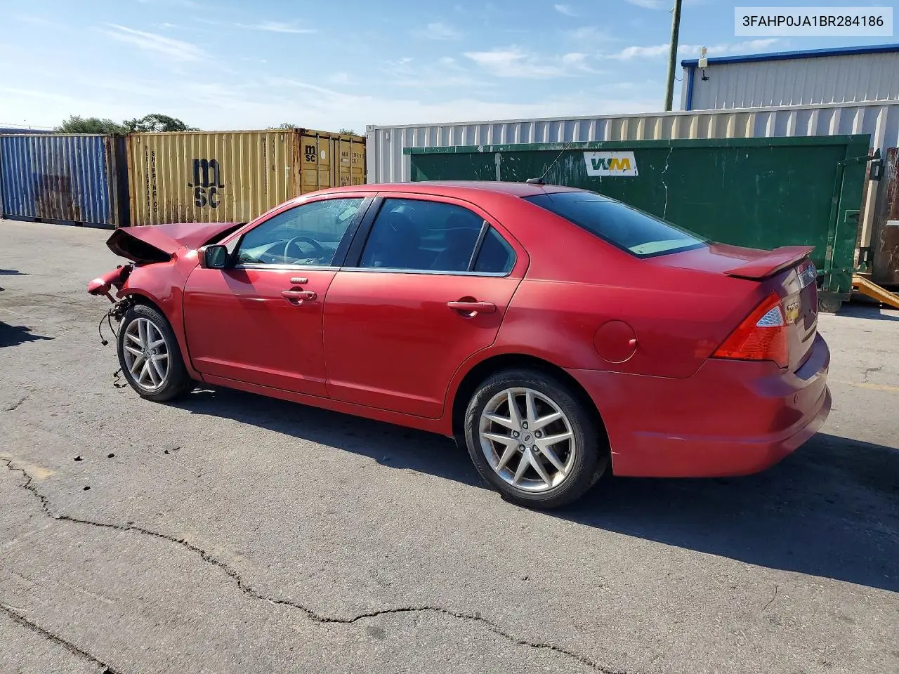 2011 Ford Fusion Sel VIN: 3FAHP0JA1BR284186 Lot: 57302516