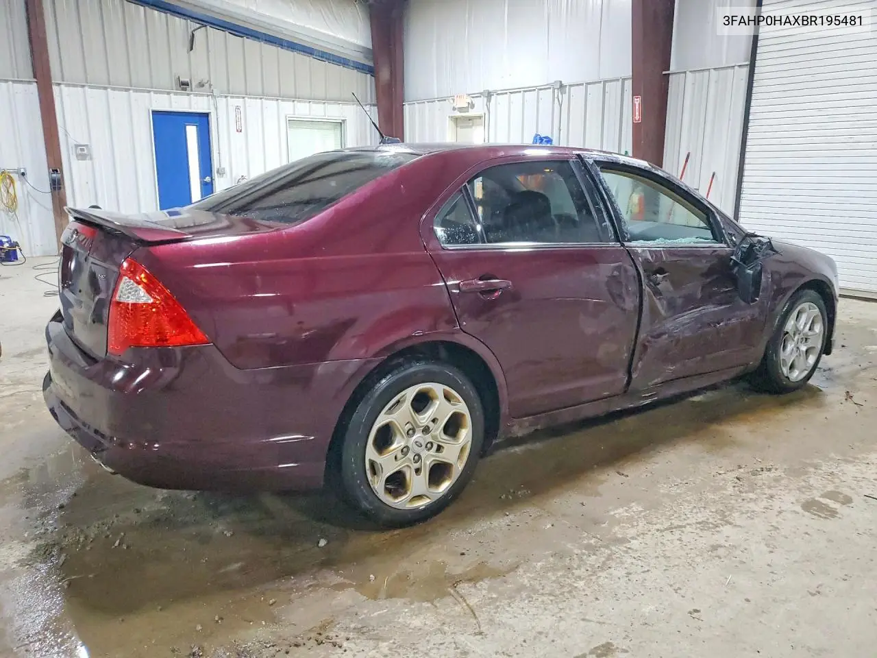 2011 Ford Fusion Se VIN: 3FAHP0HAXBR195481 Lot: 61308576