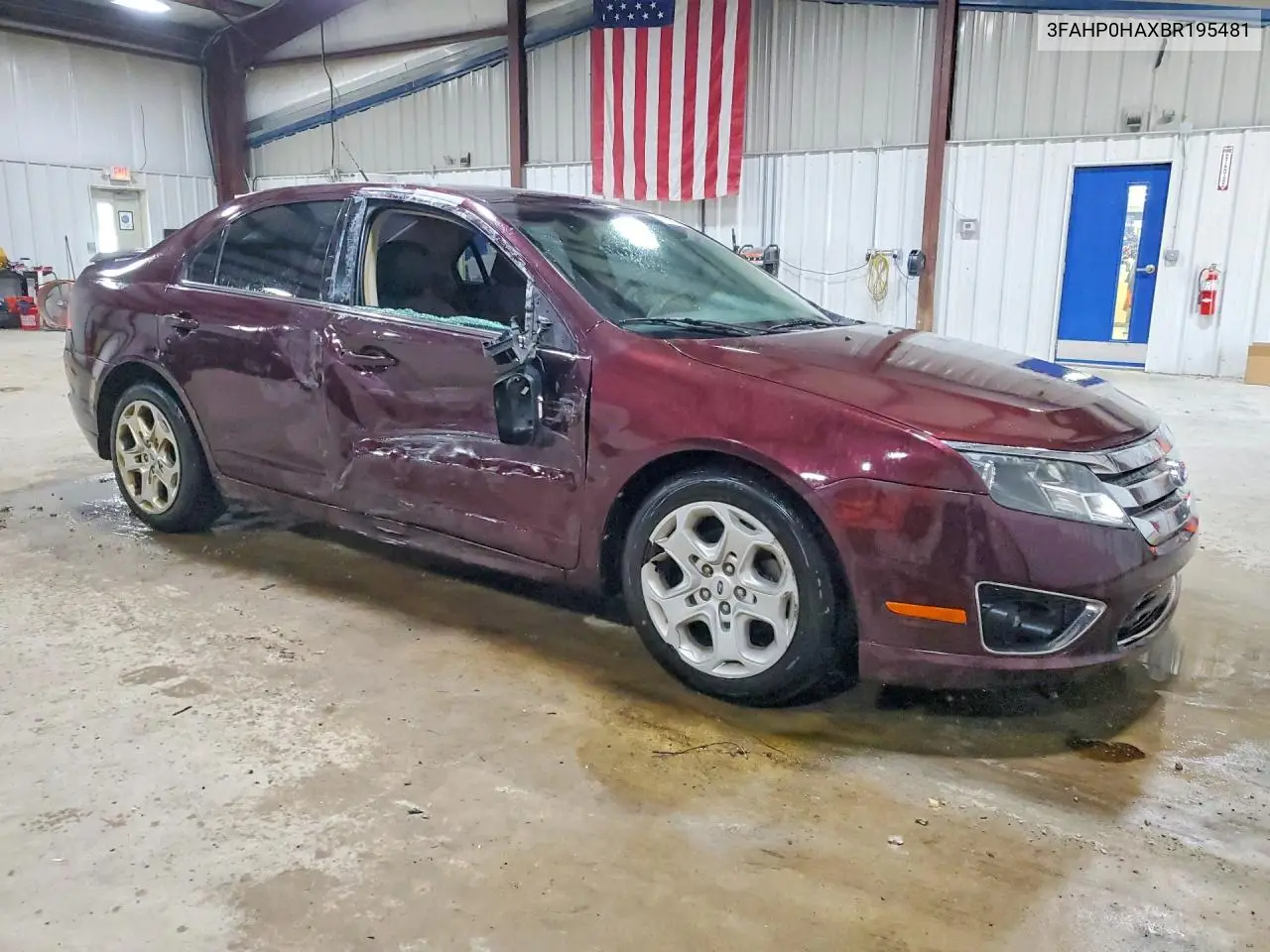 2011 Ford Fusion Se VIN: 3FAHP0HAXBR195481 Lot: 61308576