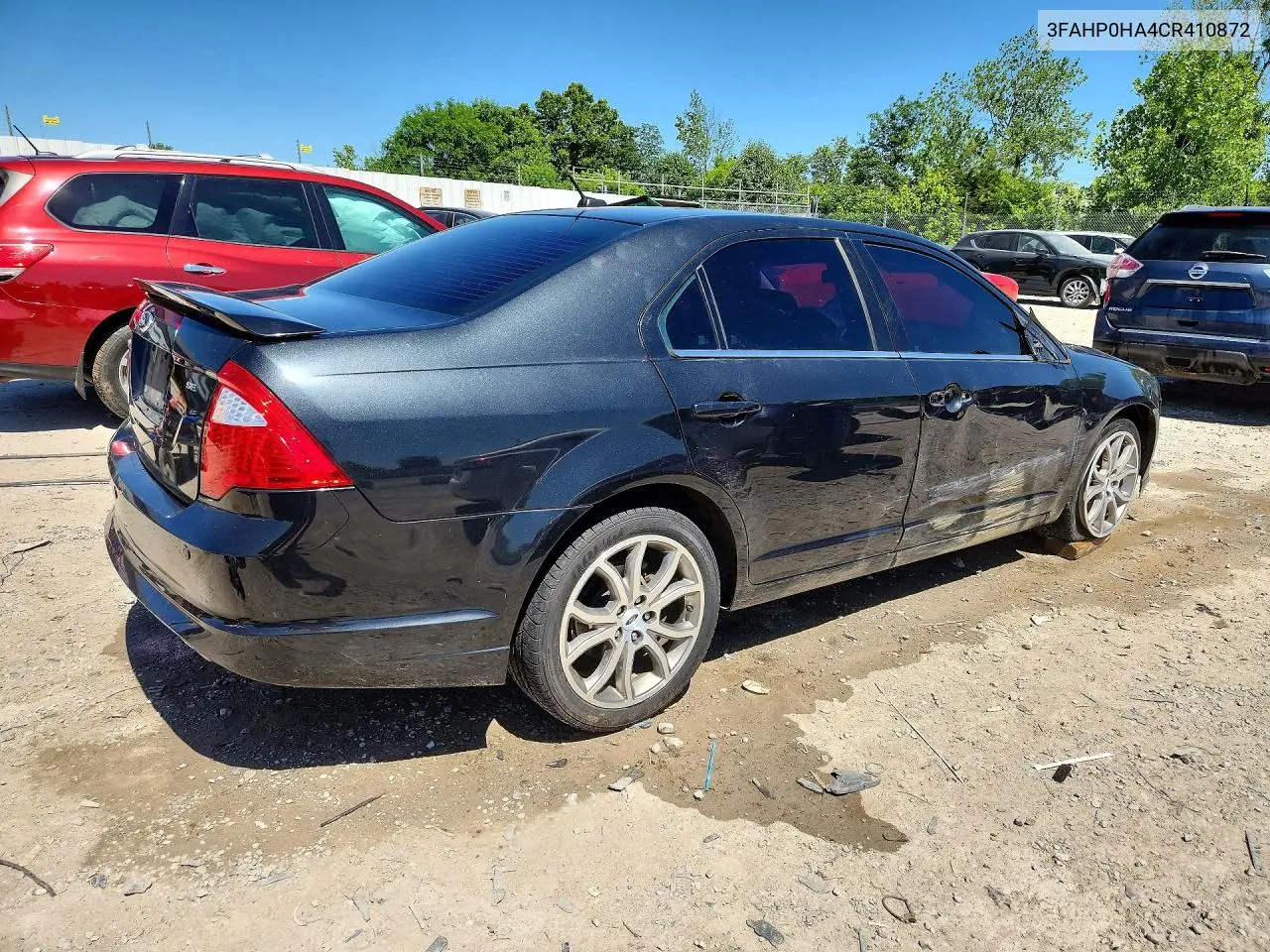 2012 Ford Fusion Se VIN: 3FAHP0HA4CR410872 Lot: 55236286